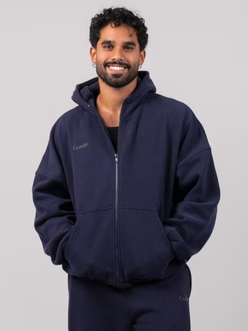 New In Bag Comfrt Zip Hoodie - Picture 2 of 8